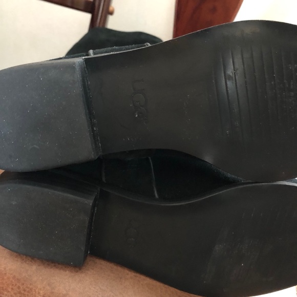 New UGG black suede riding boots sz 8 - Picture 6 of 12